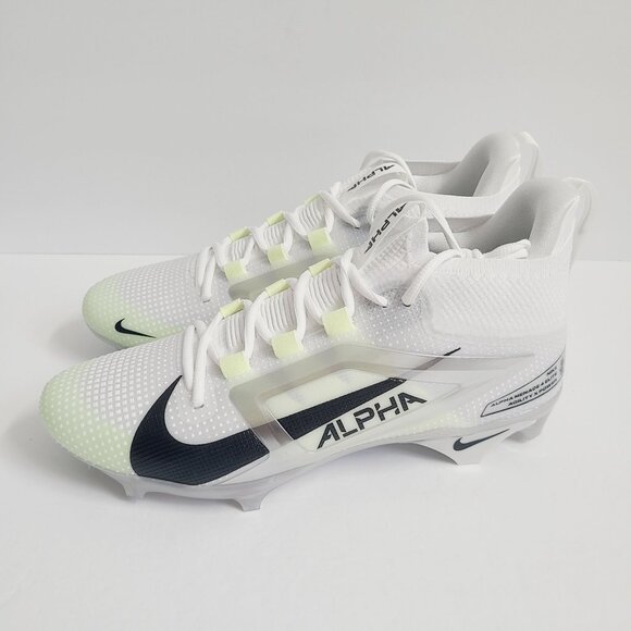 NEW Nike Alpha Menace 4 Elite Football Cleats FD7036-100 Size 11.5 White
